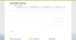 Desktop Screenshot of canopyit.com